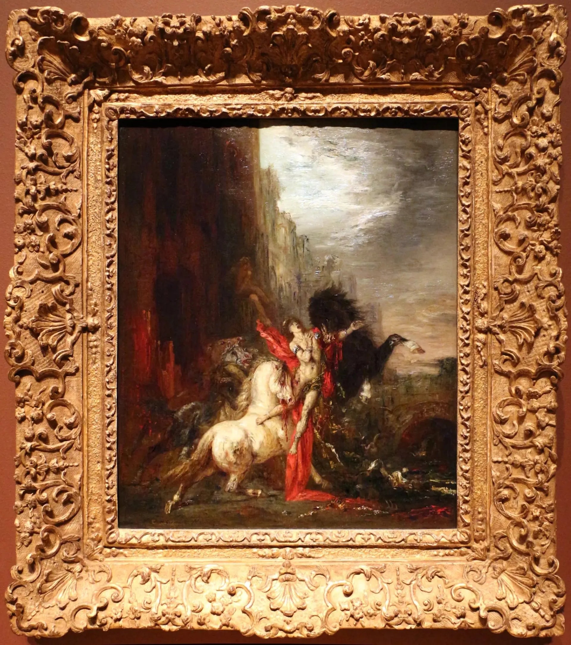 Diomède dévoré par ses chevaux - Gustave Moreau image 1 reproduction de peinture à l’huile