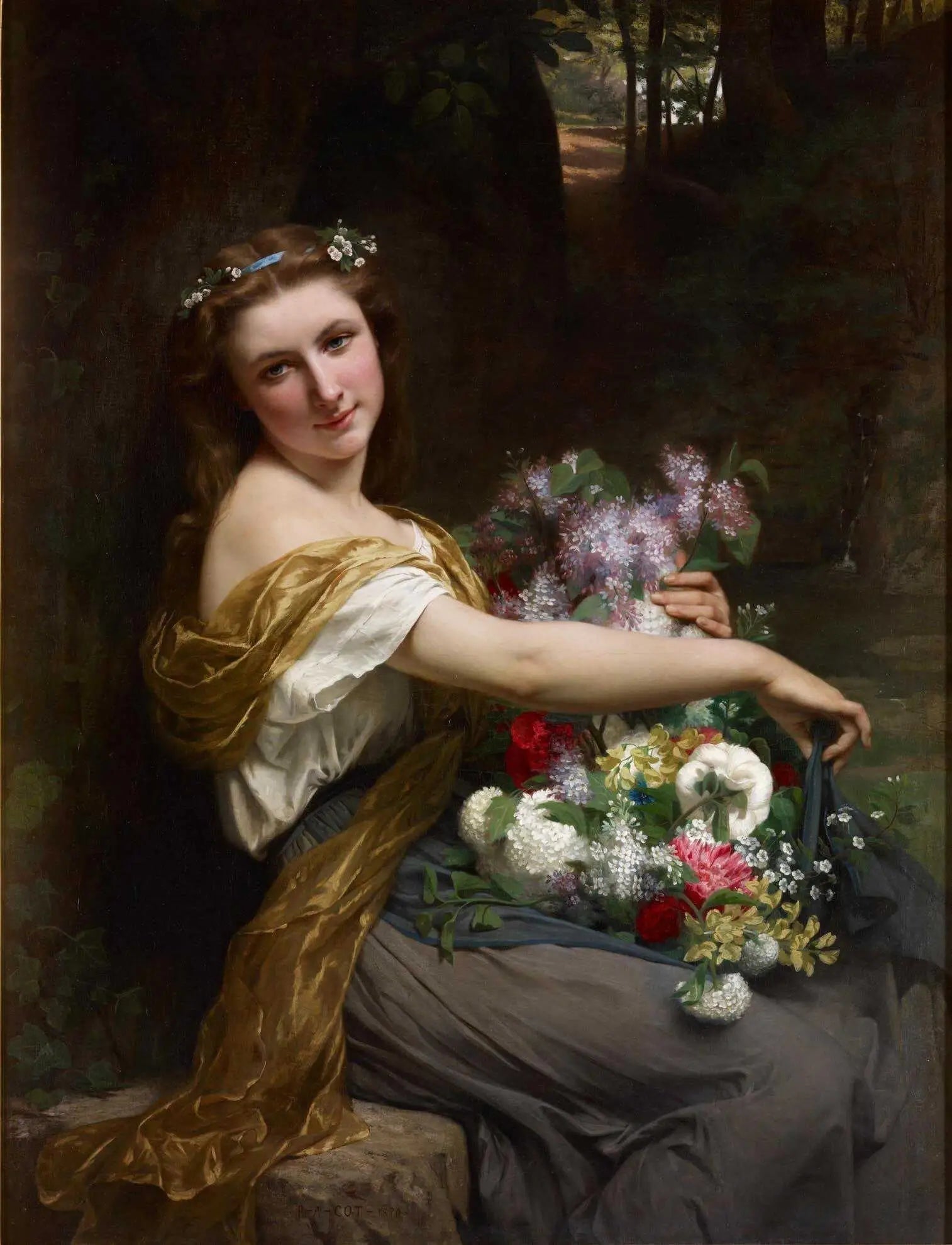 Dionisa - Pierre Auguste Cot image 1 reproduction de peinture à l’huile