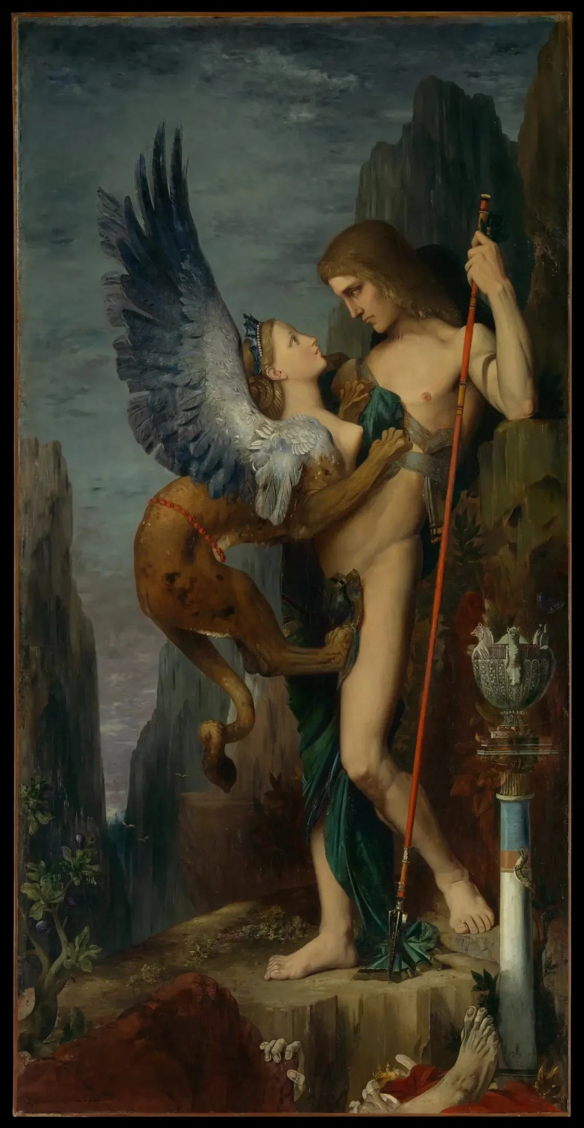 Œdipe et le Sphinx - Gustave Moreau image 1 copie peinte à la main à l’huile