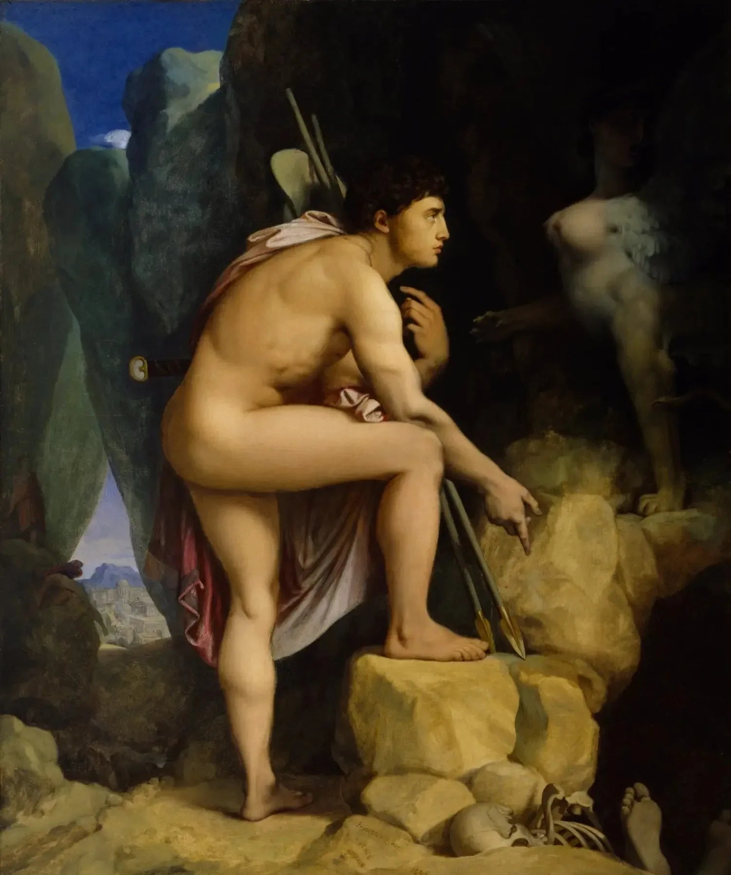 Œdipe et le Sphinx - Jean-Auguste-Dominique Ingres image 1 reproduction de peinture à l’huile