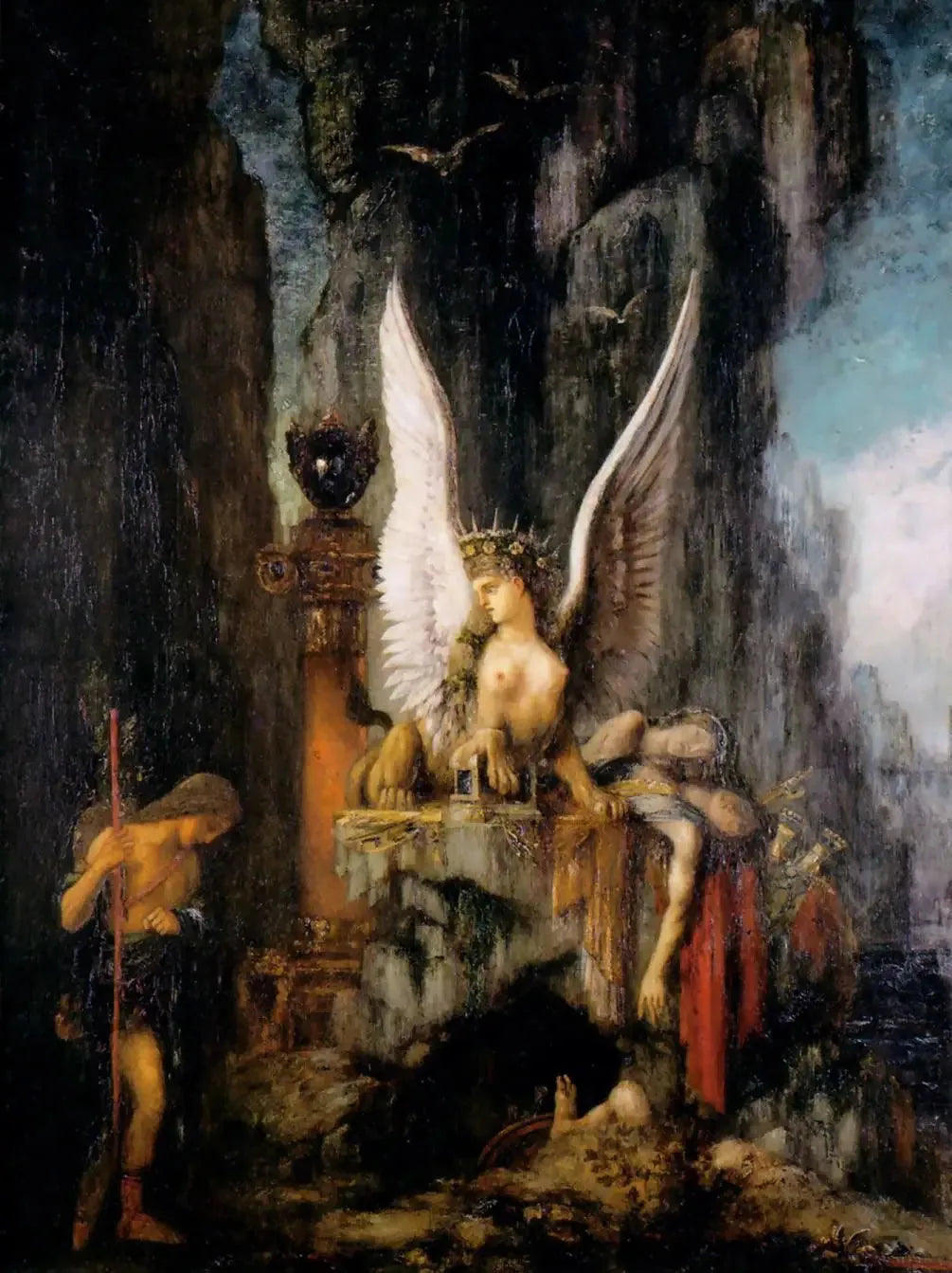 Œdipe voyageur - Gustave Moreau image 1 reproduction réalisée par Alpha Reproduction