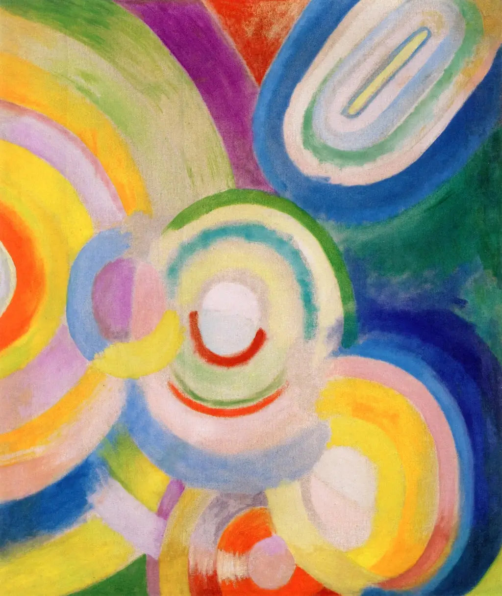 Disques colorés - Robert Delaunay image 1 copie de tableau peinte à la main
