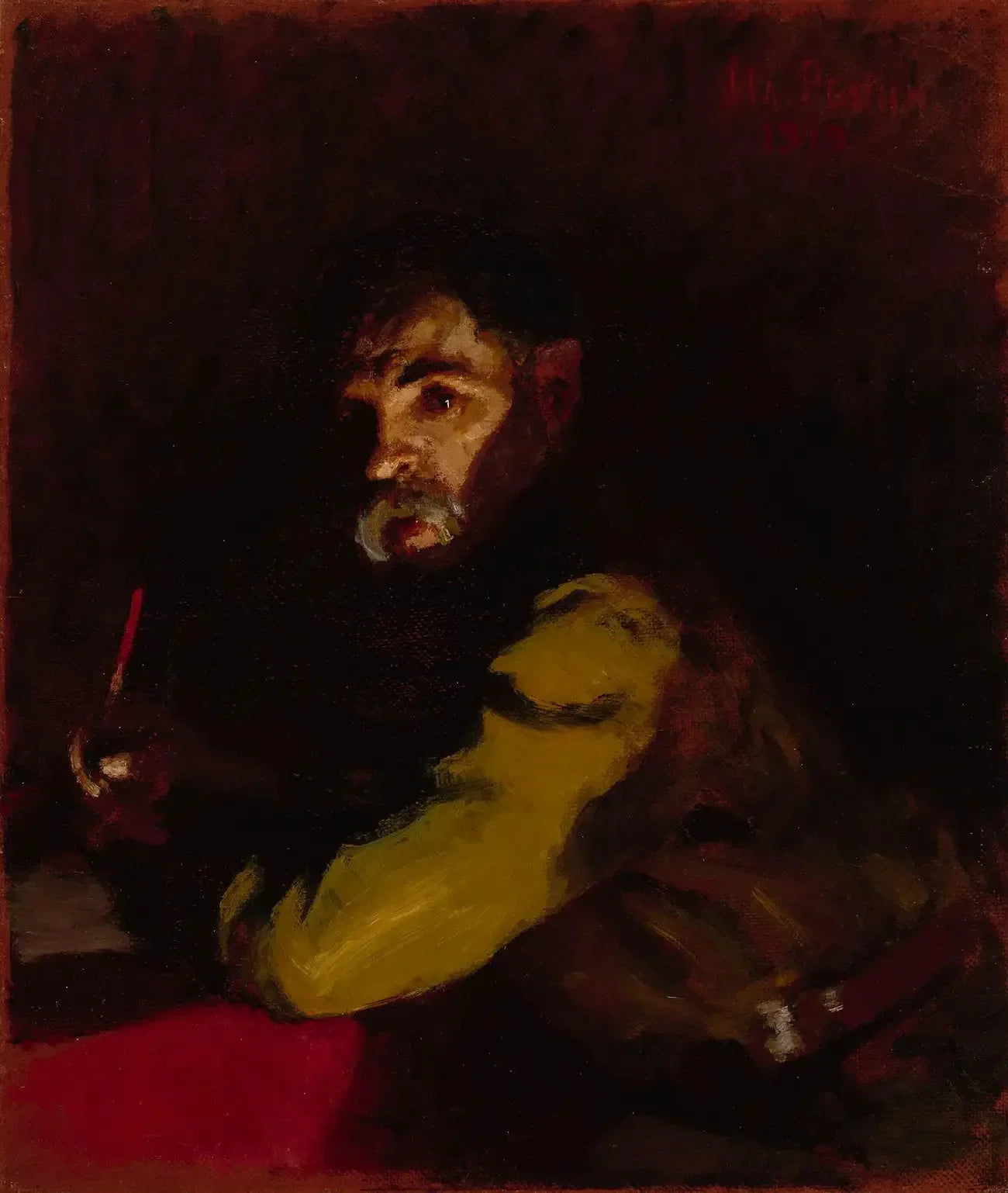 Docteur en écriture - Ilya Repin image 1 copie de tableau peinte à la main