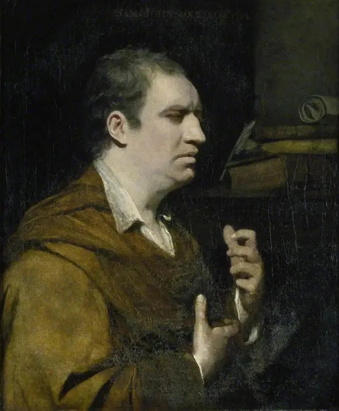 Docteur Samuel Johnson (1709-1784) - Joshua Reynolds image 1 tableau peint à l’huile sur toile
