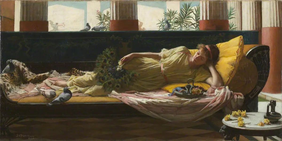 Dolce Far Niente - John William Waterhouse image 1 copie de tableau peinte à la main