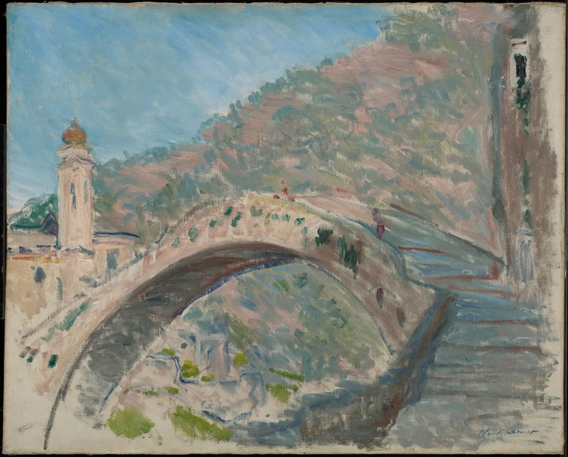 Dolceacqua, le vieux pont sur la Nervia - Claude Monet
