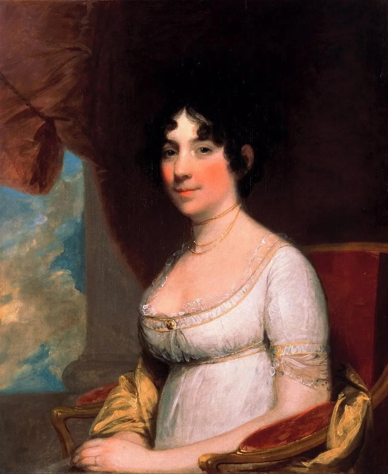 Dolley Payne Madison - Gilbert Stuart image 1 reproduction artisanale de tableau