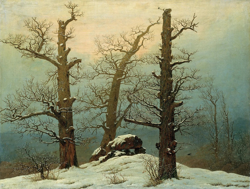 Dolmen sous la neige - Caspar David Friedrich
