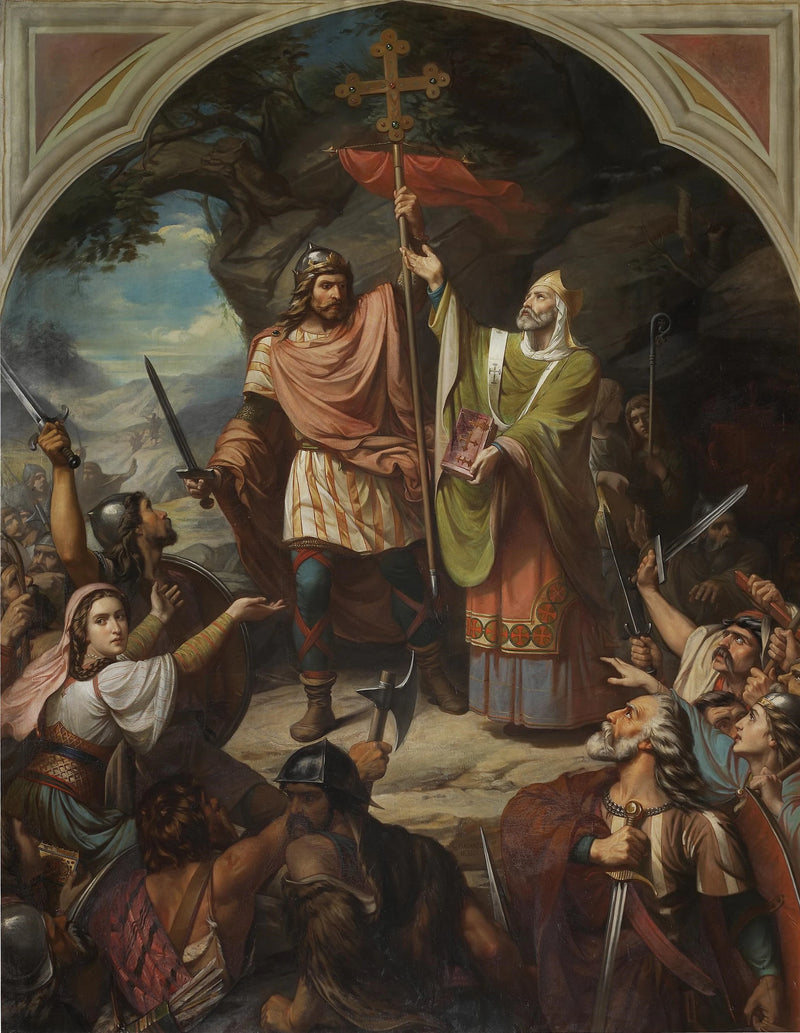 Don Pelayo à Covadonga - Luis de Madrazo