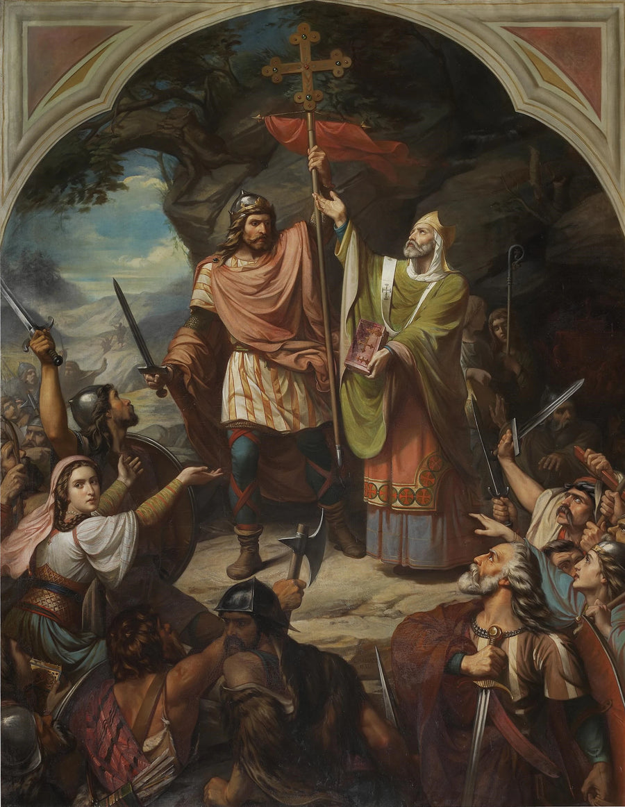 Don Pelayo à Covadonga - Luis de Madrazo