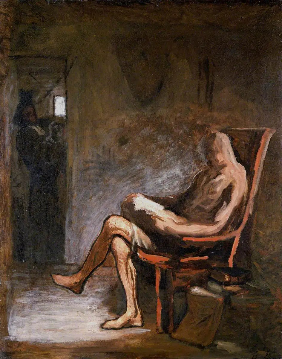 Don Quichotte en train de lire - Honoré Daumier image 1 tableau peint à l’huile sur toile