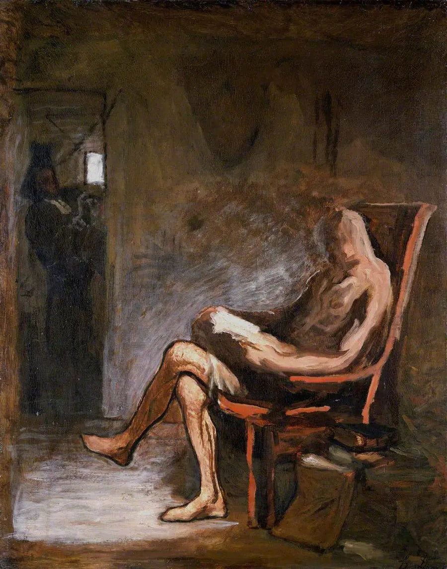 Don Quichotte en train de lire - Honoré Daumier