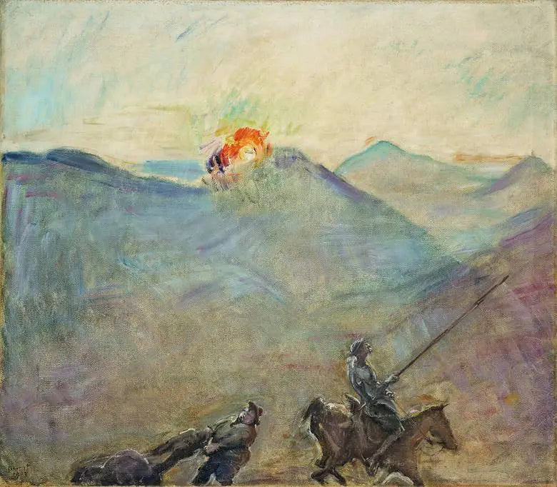 Don Quichotte et Sancho Pansa - Max Slevogt