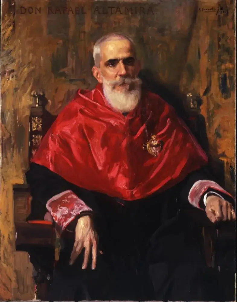 Don Rafael Altamira y Crevea - Joaquín Sorolla image 1 reproduction artisanale de tableau
