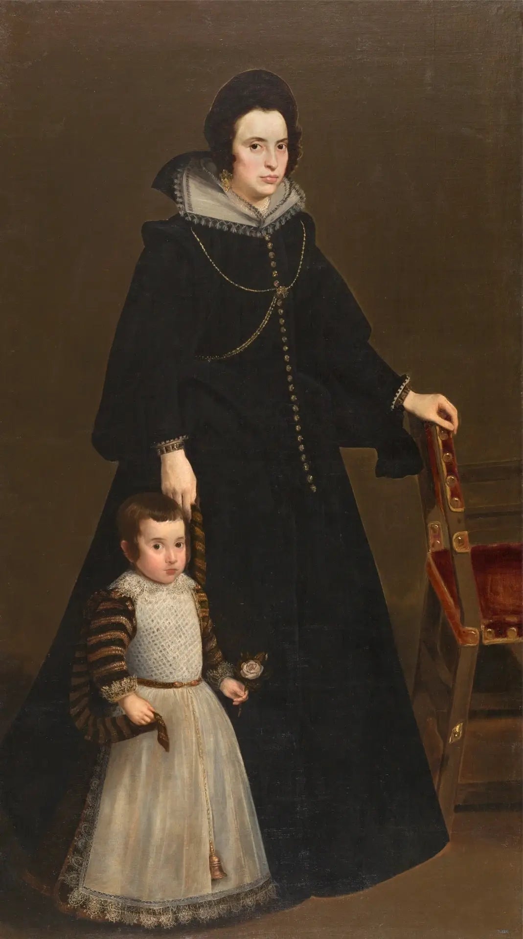 Doña Antonia de Ipeñarrieta y Galdós et fils don Luis - Diego Velázquez image 1 tableau peint à l’huile sur toile