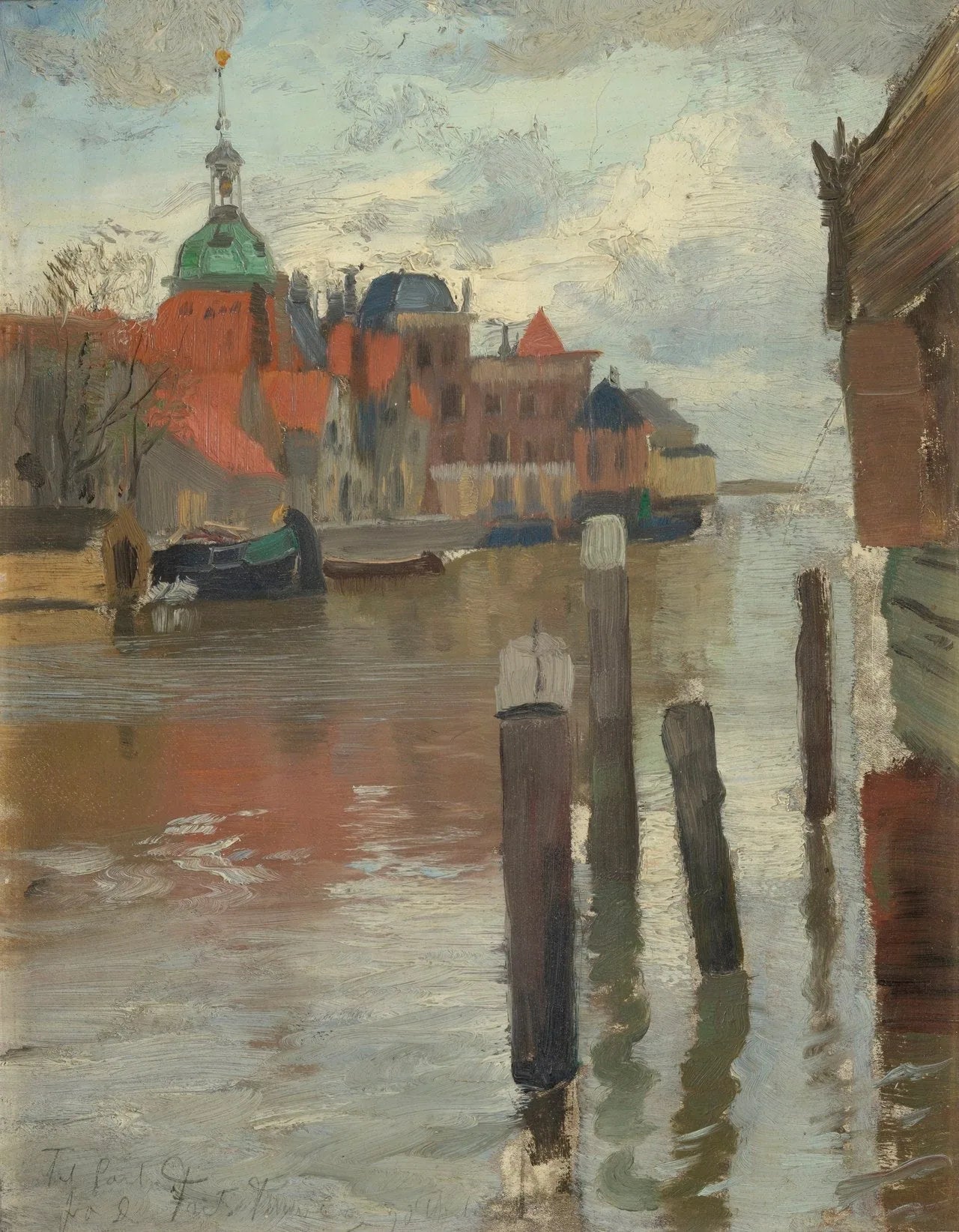 Dordrecht - Frits Thaulow image 1 tableau peint à l’huile sur toile