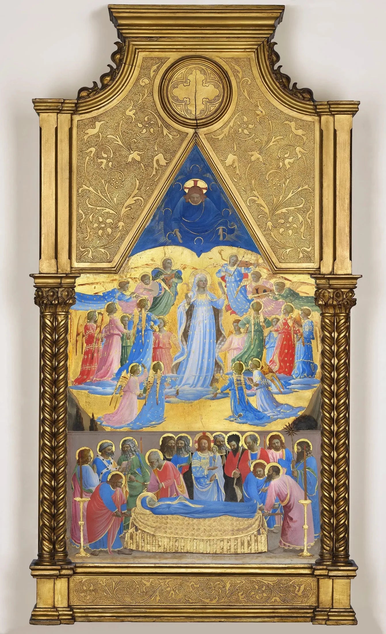 Dormition et Assomption de la Vierge - Fra Angelico image 1 copie de tableau peinte à la main