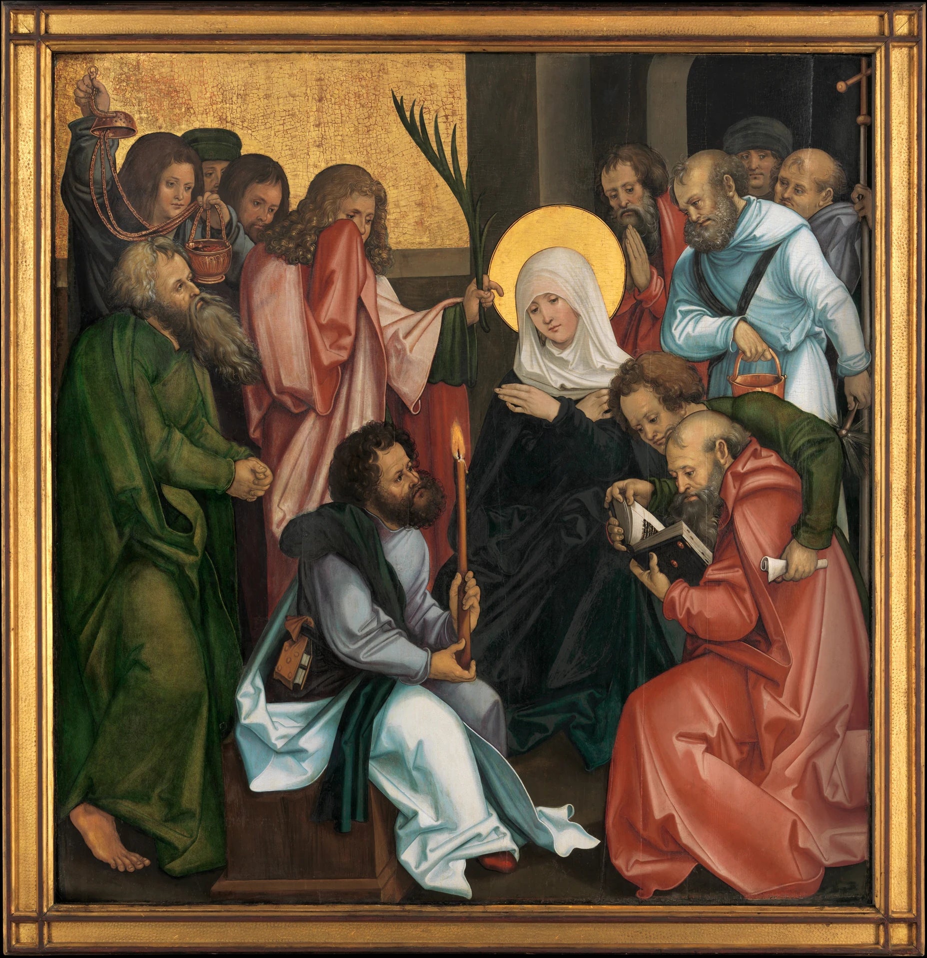 La Dormition de la Vierge; (revers) Christ portant la croix - Hans Schäufelein|Master of Engerda