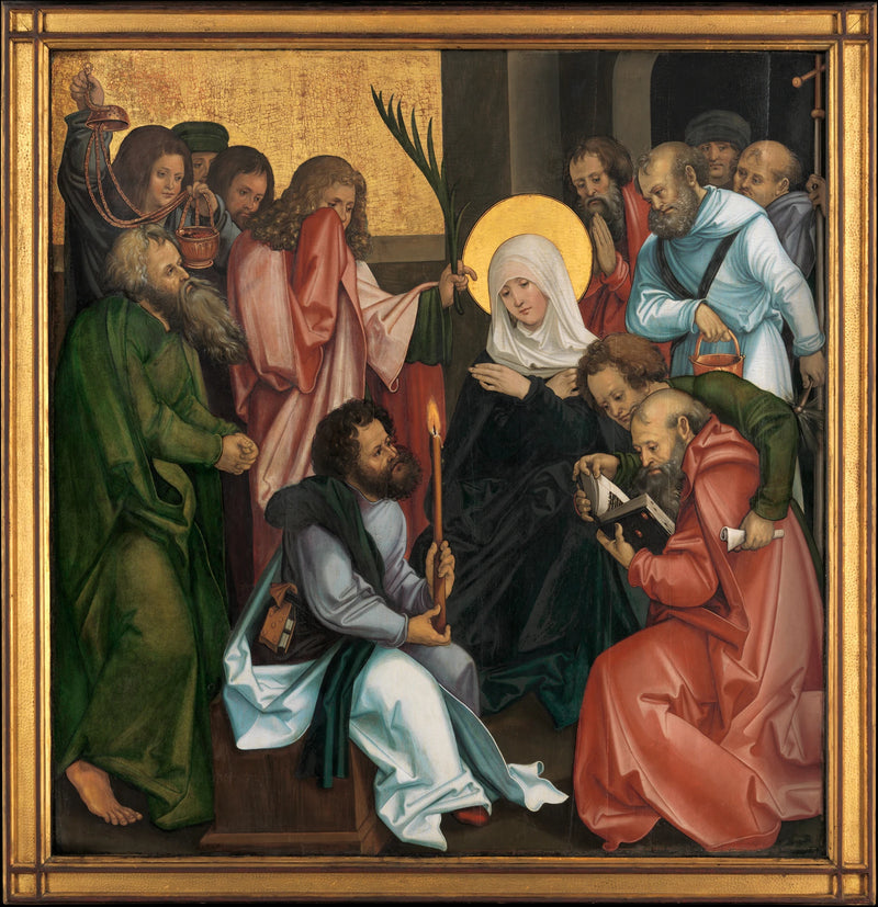 La Dormition de la Vierge; (revers) Christ portant la croix - Hans Schäufelein|Master of Engerda