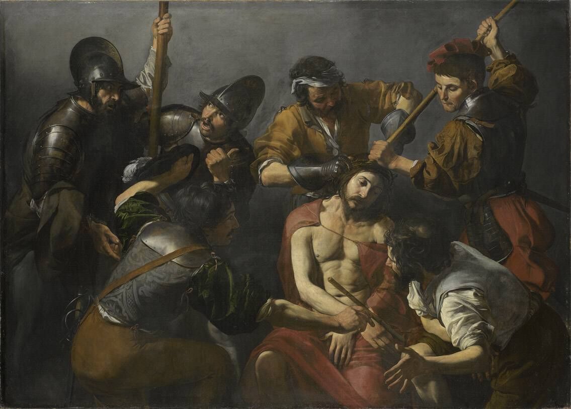 Dornenkrönung Christi - Valentin de Boulogne image 1 copie de tableau peinte à la main