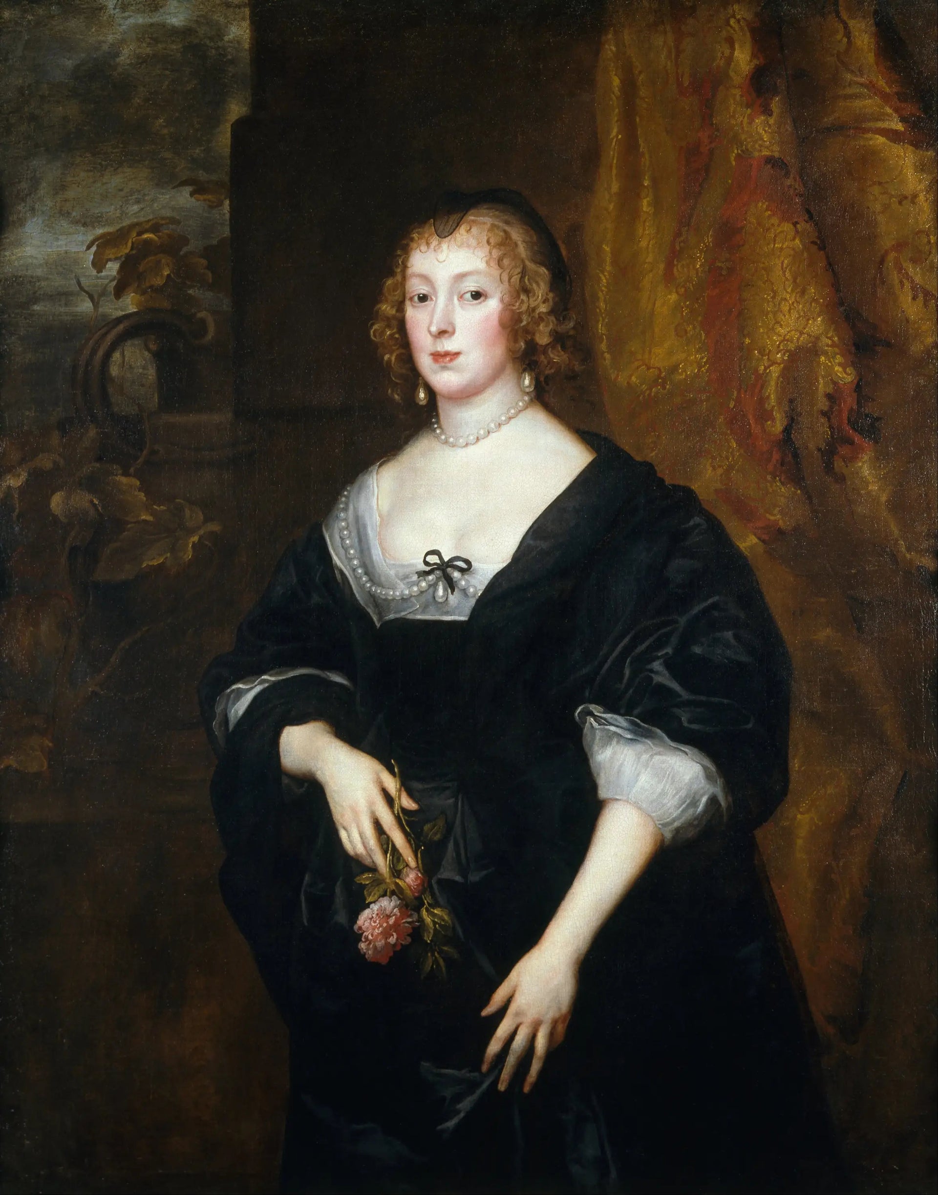 Dorothée, Lady Dacre - Antoine van Dyck image 1 tableau peint à l’huile sur toile