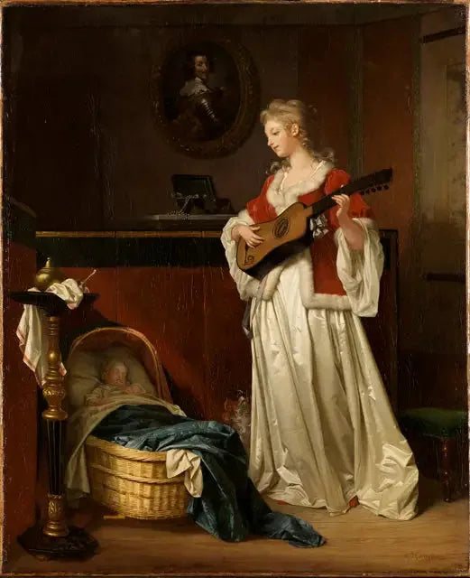 Dors mon enfant' - Jean-Honoré Fragonard image 1 copie de tableau peinte à la main