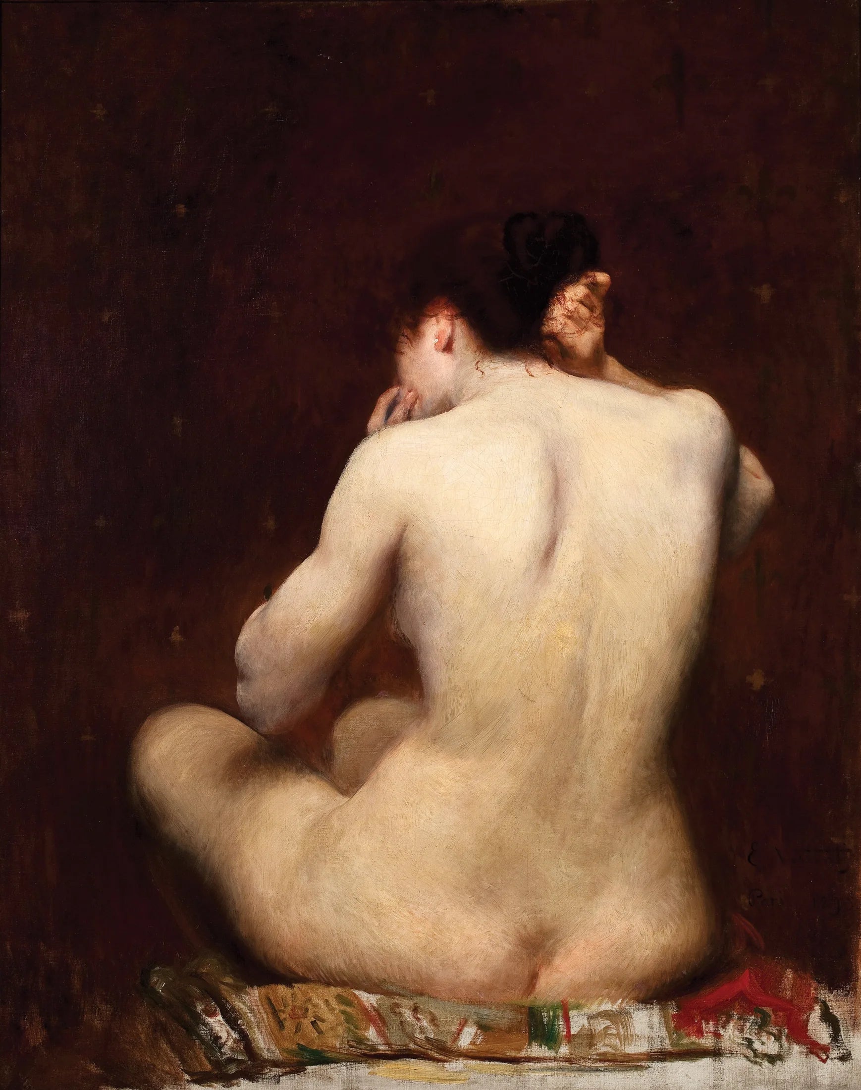 Dorso de mulher - Eliseu Visconti image 1 reproduction d’œuvre d’art à l’huile
