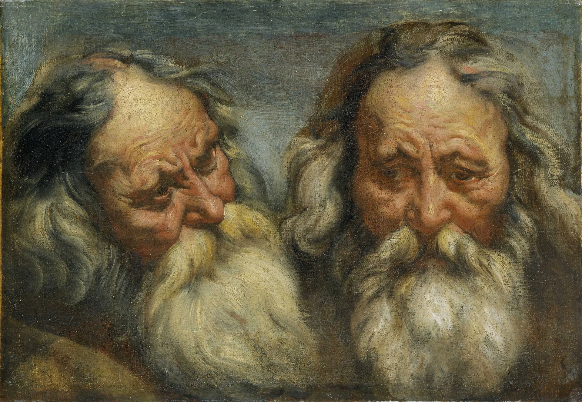 Double étude d'une tête de vieillard - Jacob Jordaens image 1 reproduction artisanale de tableau