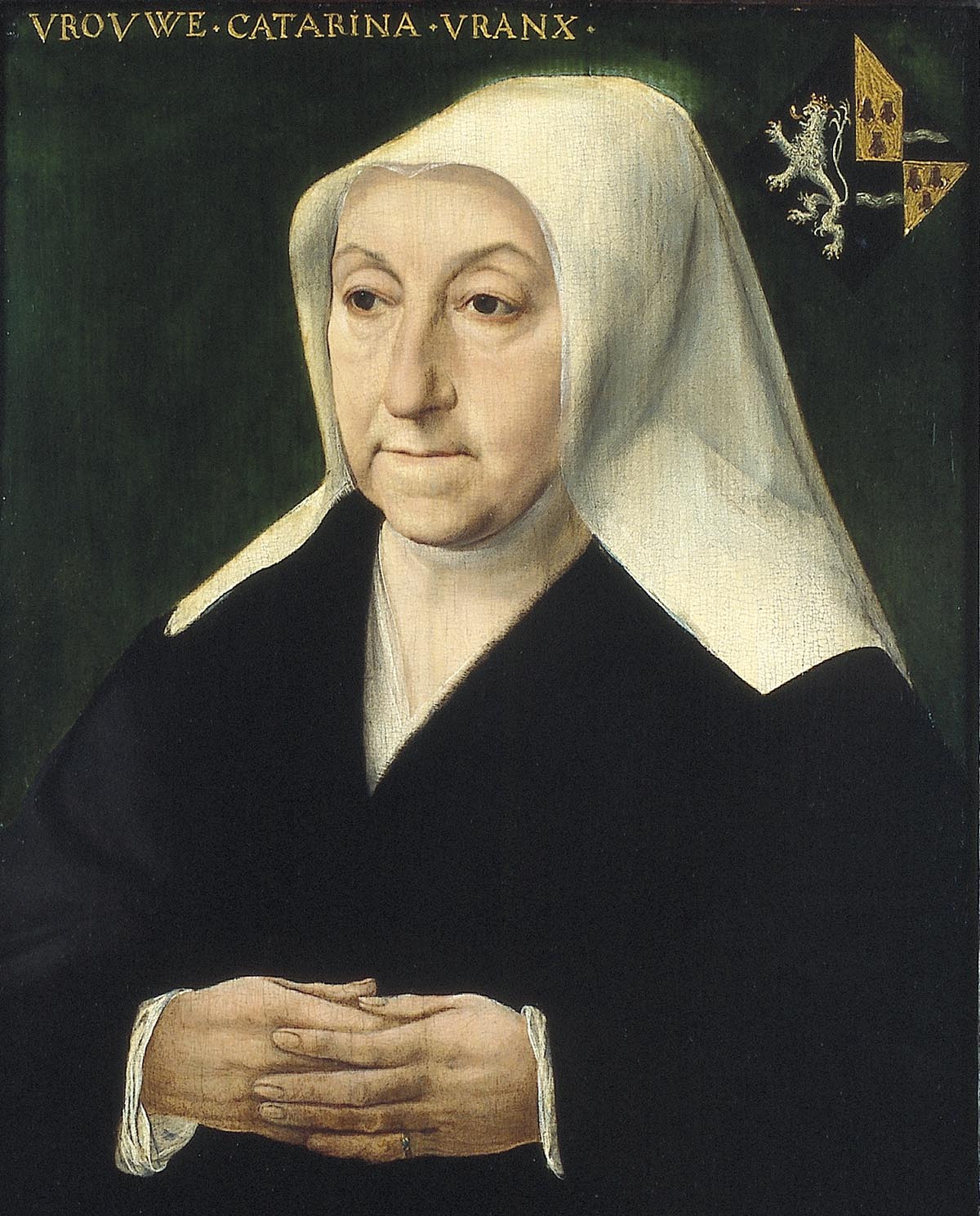 Double portrait d'Adriaen van de Broucke et de son épouse Catharina Vranx - Jan Mostaert image 1 copie peinte à la main à l’huile