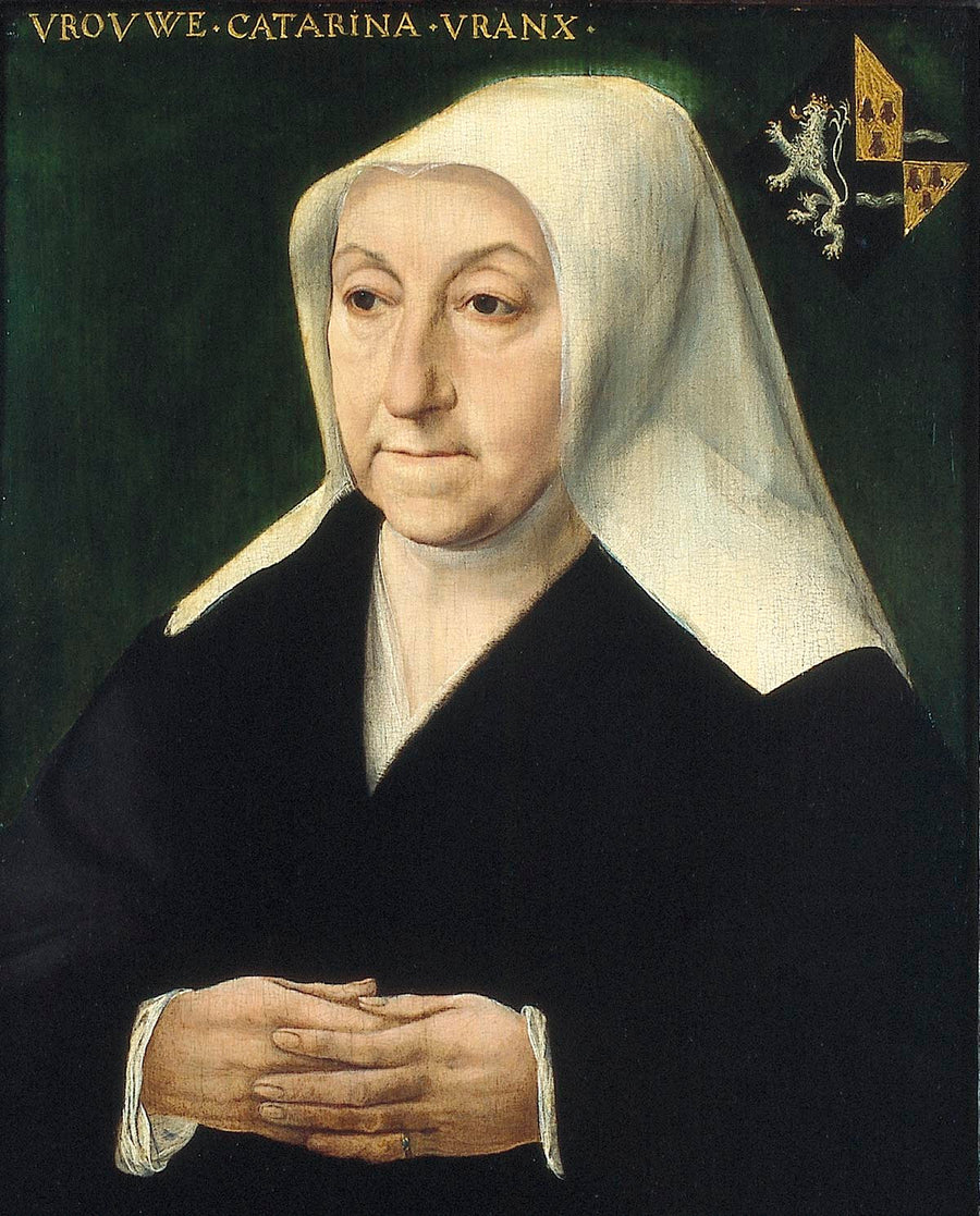 Double portrait d'Adriaen van de Broucke et de son épouse Catharina Vranx - Jan Mostaert image 1 copie peinte à la main à l’huile