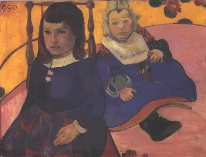 Double portrait d'enfants - Paul Gauguin