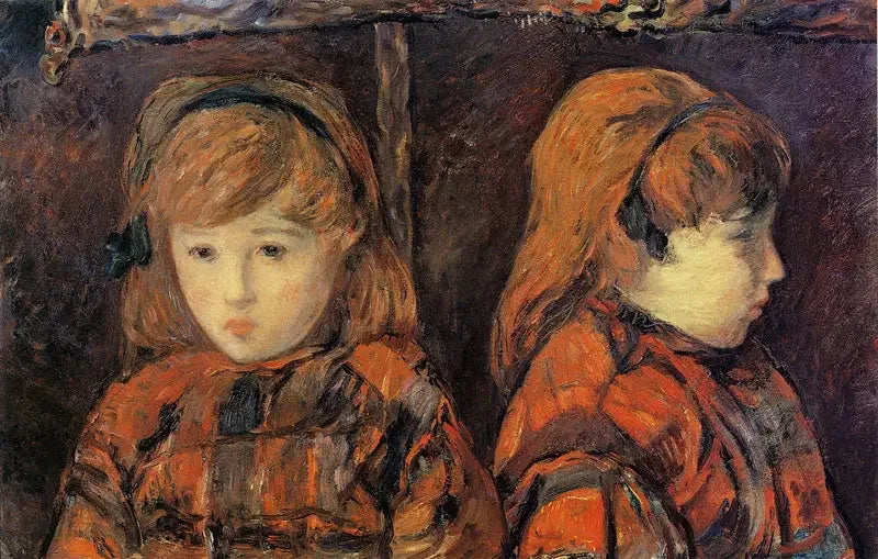 Double portrait d'une fillette - Paul Gauguin image 1 copie de tableau peinte à la main
