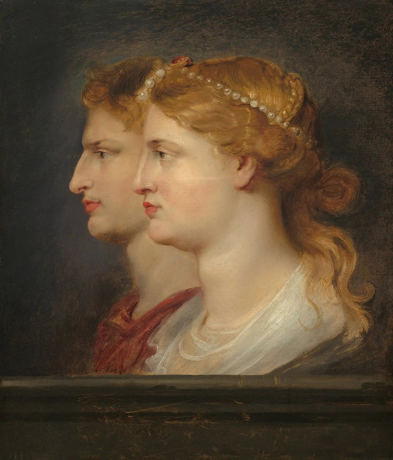 Double portrait du général romain Germanicus (15 av. J.-C.-19) et de son épouse Agrippine Maior (?-33) - Peter Paul Rubens