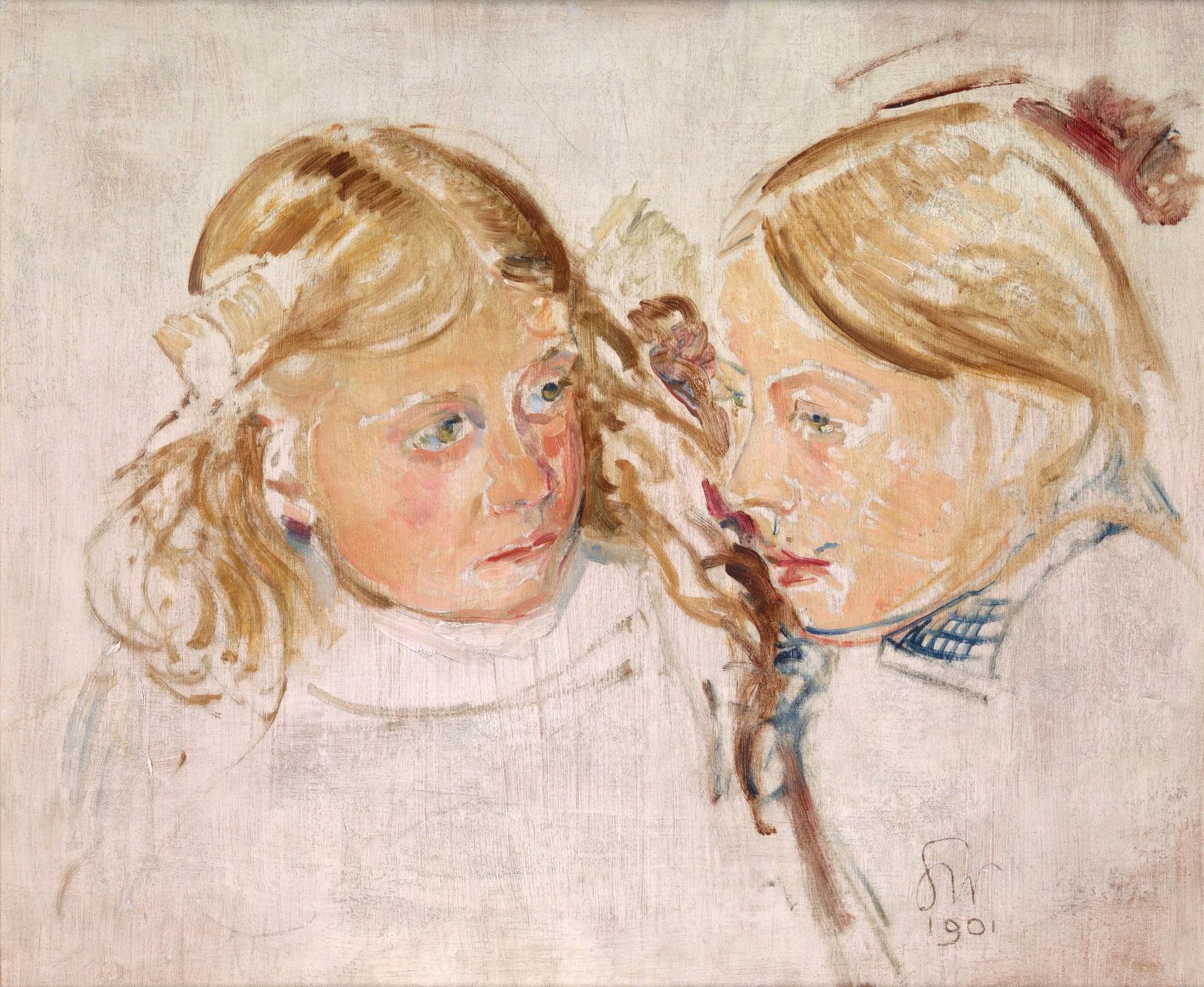 Double portrait - Stanisław Wyspiański image 1 reproduction de peinture à l’huile