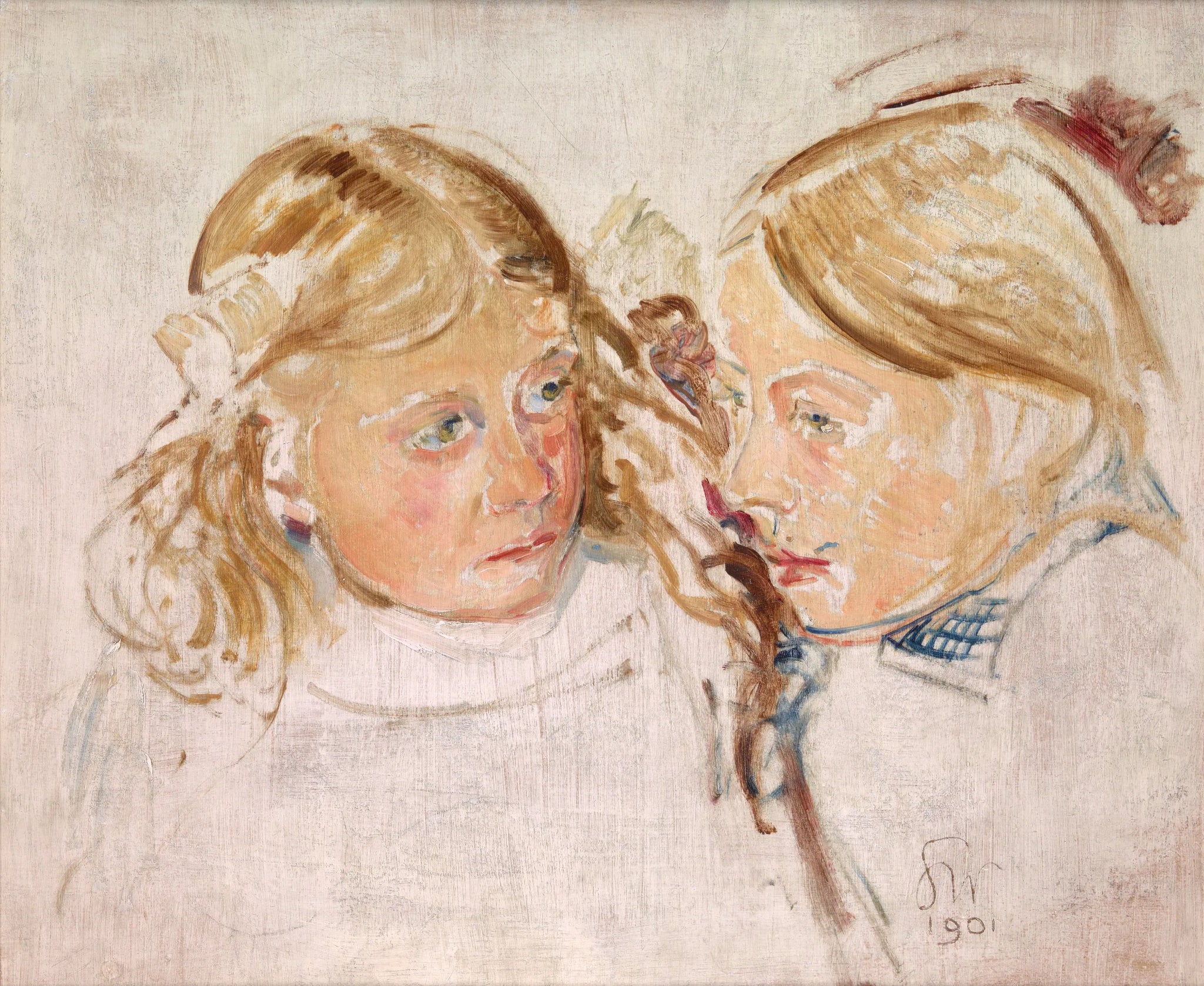 Double portrait - Stanisław Wyspiański image 1 reproduction de peinture à l’huile