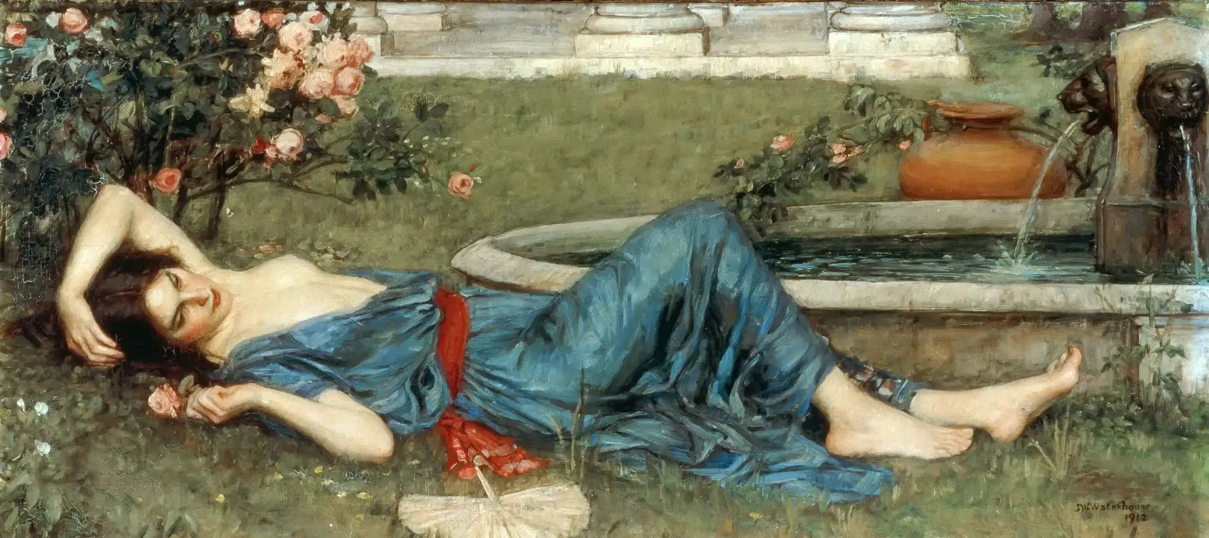 Doux été - John William Waterhouse image 1 tableau peint à l’huile sur toile