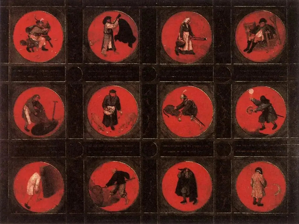 Douze Proverbes flamands - Pieter Brueghel the Elder image 1 tableau peint à l’huile sur toile