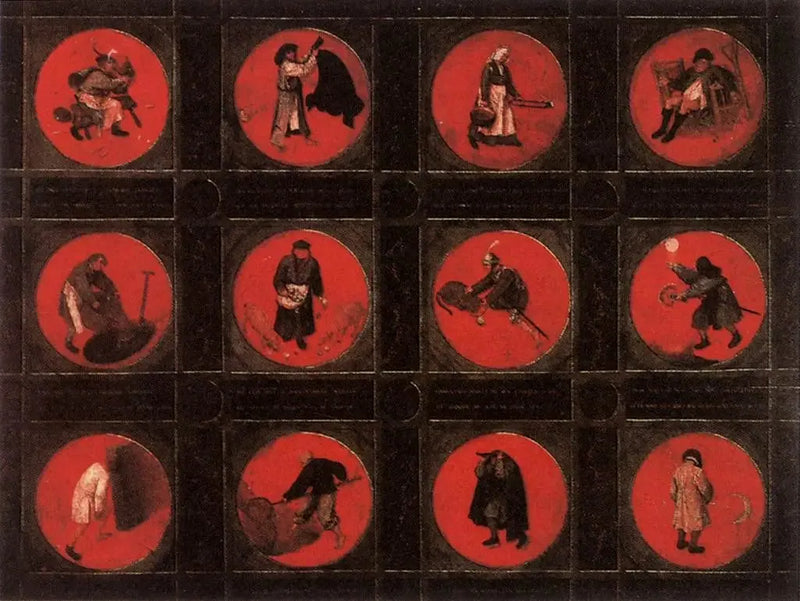 Douze Proverbes flamands - Pieter Brueghel the Elder
