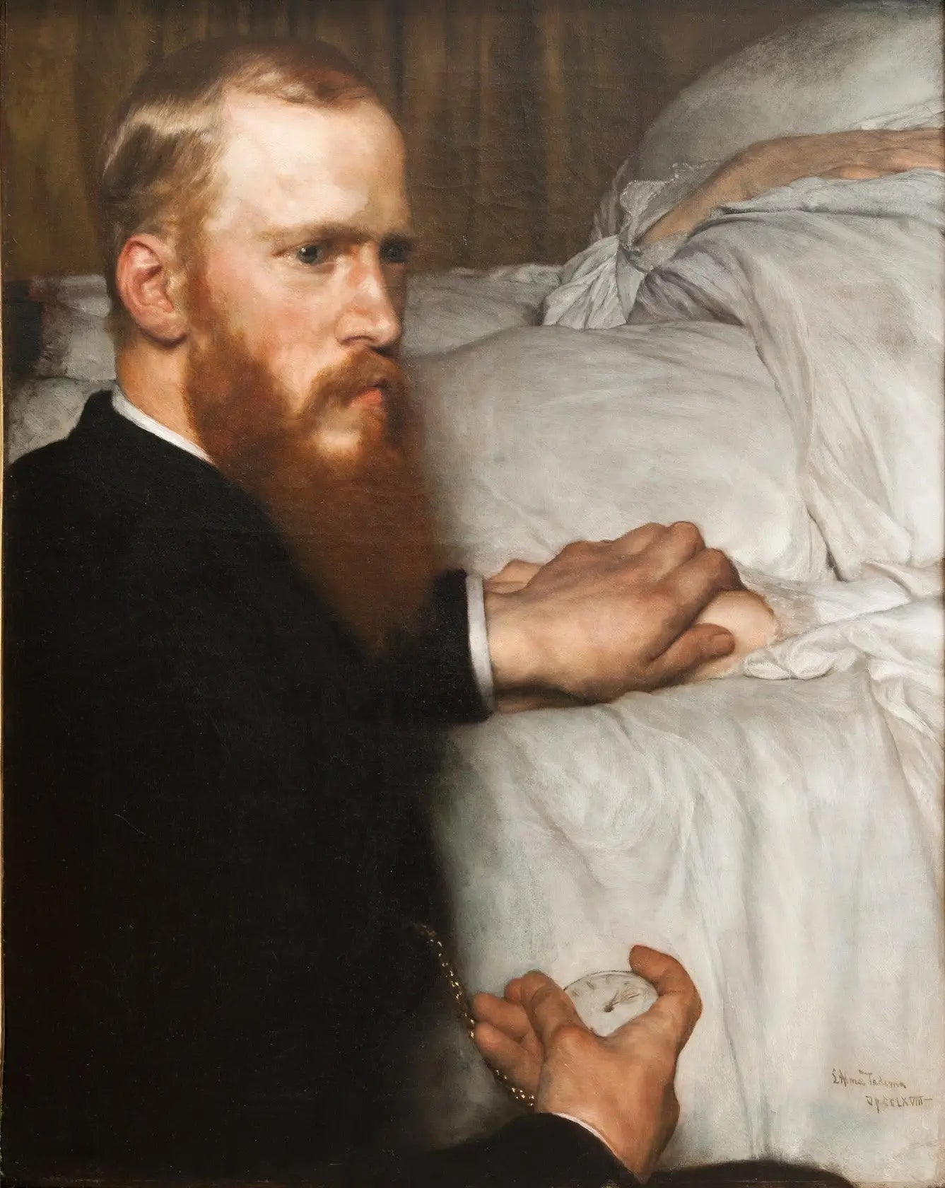 Dr Washington Epps, mon médecin - Lawrence Alma-Tadema image 1 reproduction de peinture à l’huile