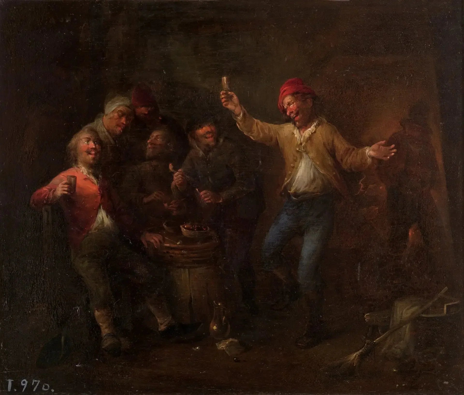Drinkers - David Teniers le Jeune image 1 copie de tableau peinte à la main