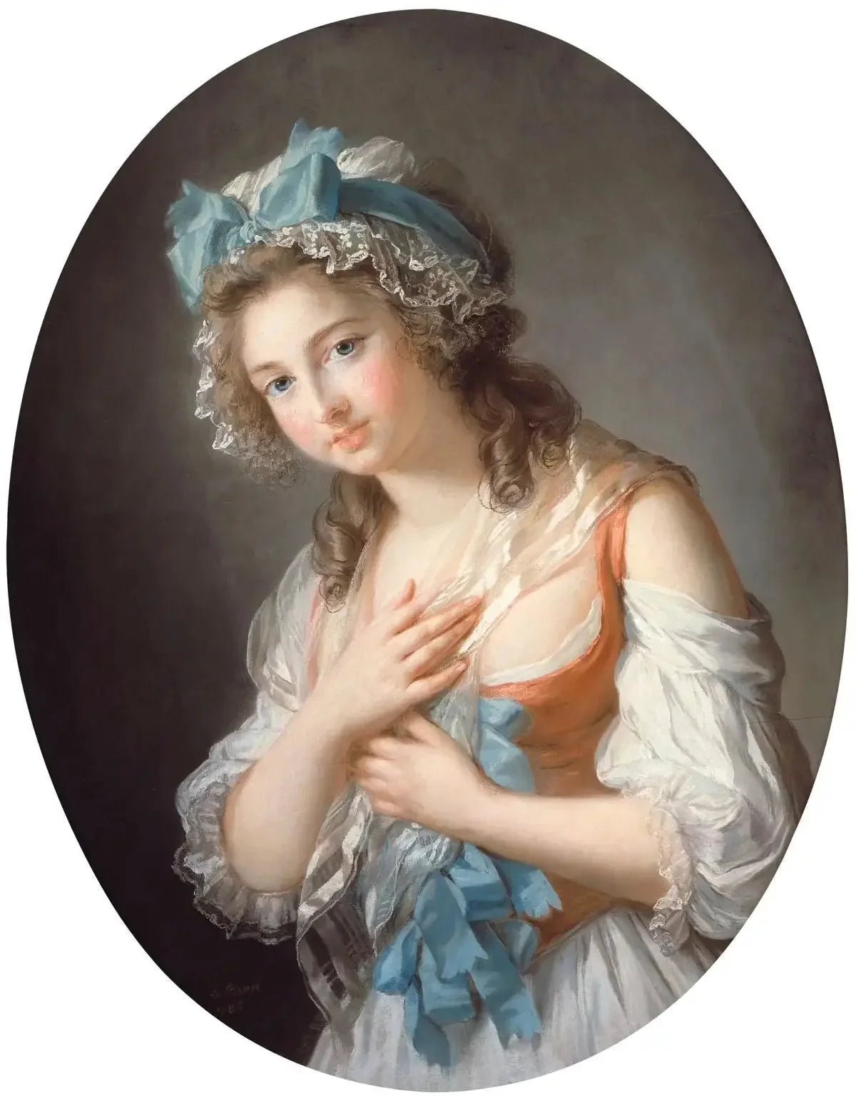Duchesse de Guiche - Élisabeth Vigée Le Brun image 1 copie de tableau peinte à la main