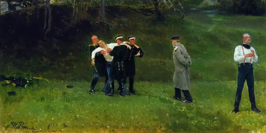 Duel - Ilya Repin image 1 tableau peint à l’huile sur toile