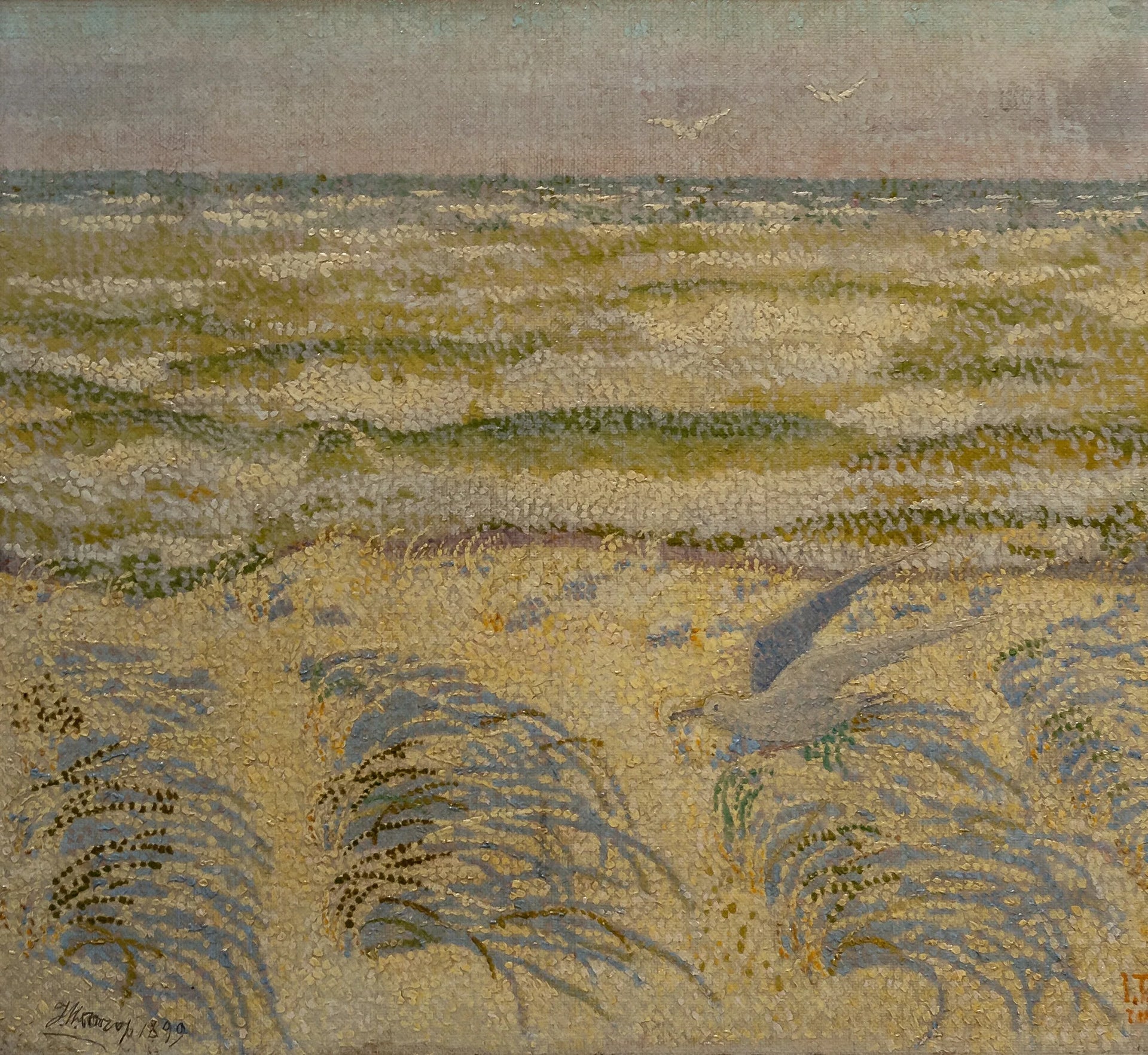 Dune et mer - Jan Toorop image 1 copie de tableau peinte à la main