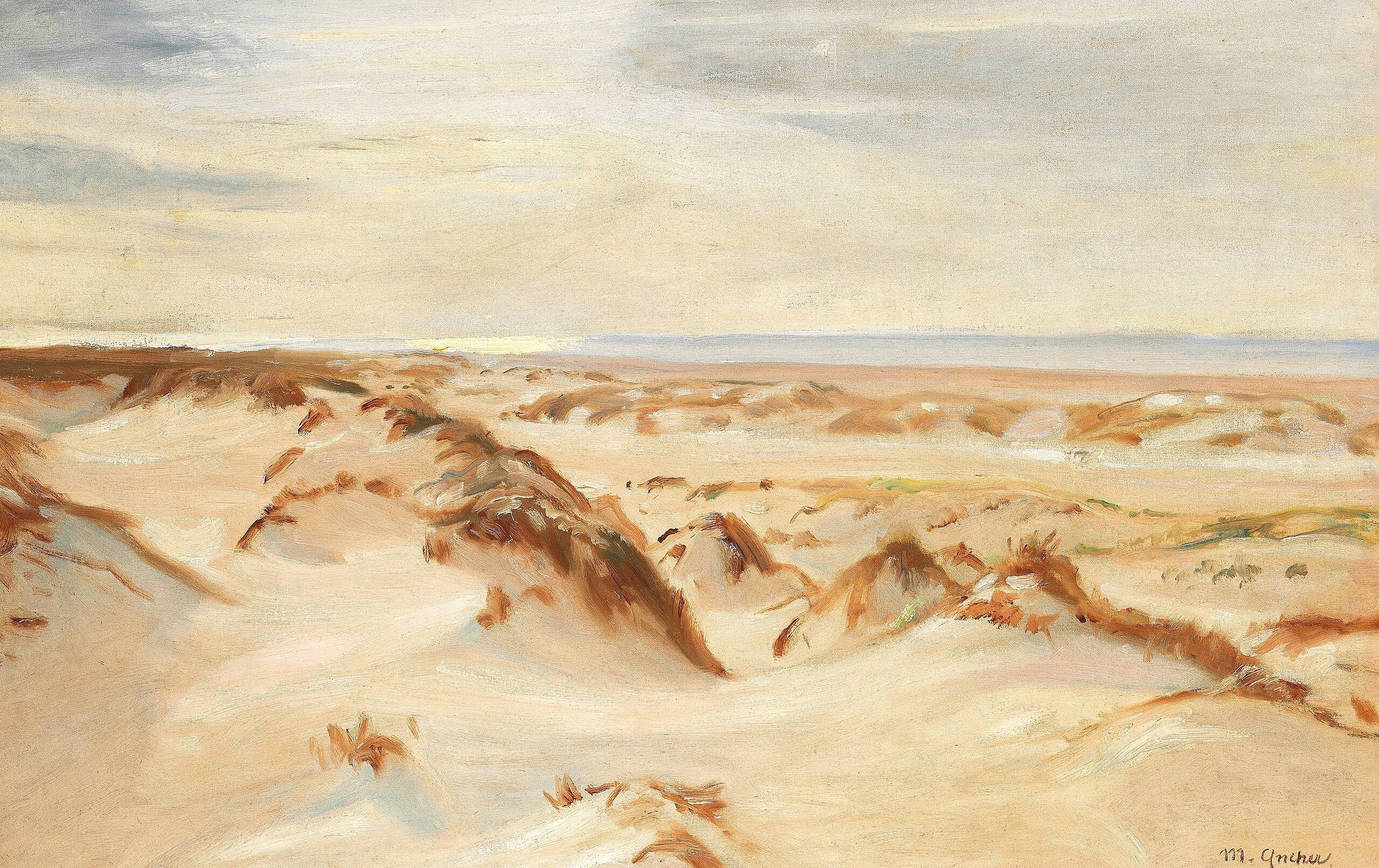 Dunes, Skagen. - Michael Peter Ancher image 1 reproduction réalisée par Alpha Reproduction