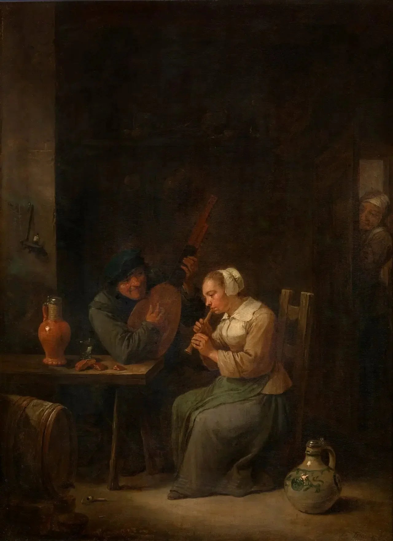 Duo - David Teniers le Jeune image 1 tableau peint à l’huile sur toile