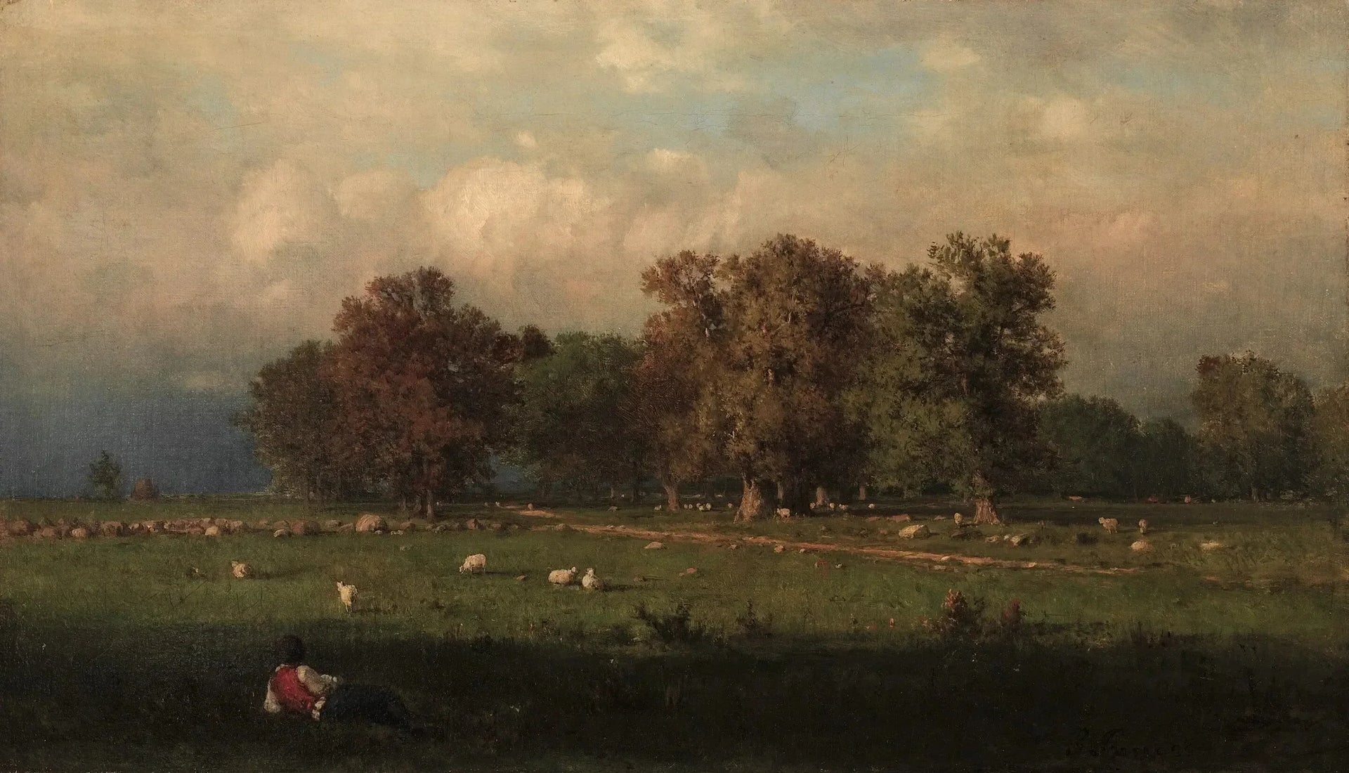 Durham, Connecticut - George Inness image 1 reproduction artisanale de tableau