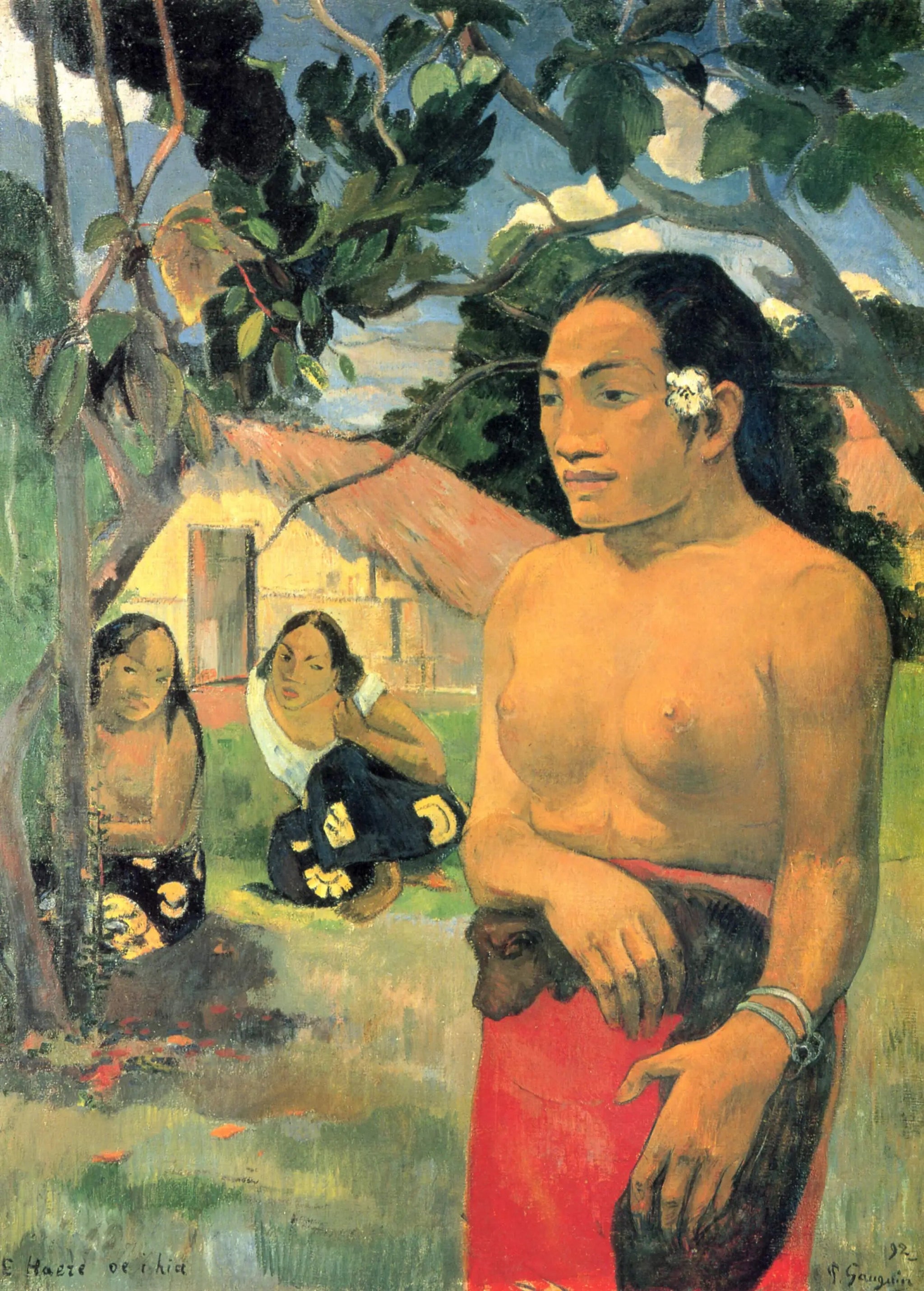 E haere oe i hia - Paul Gauguin image 1 copie de tableau peinte à la main