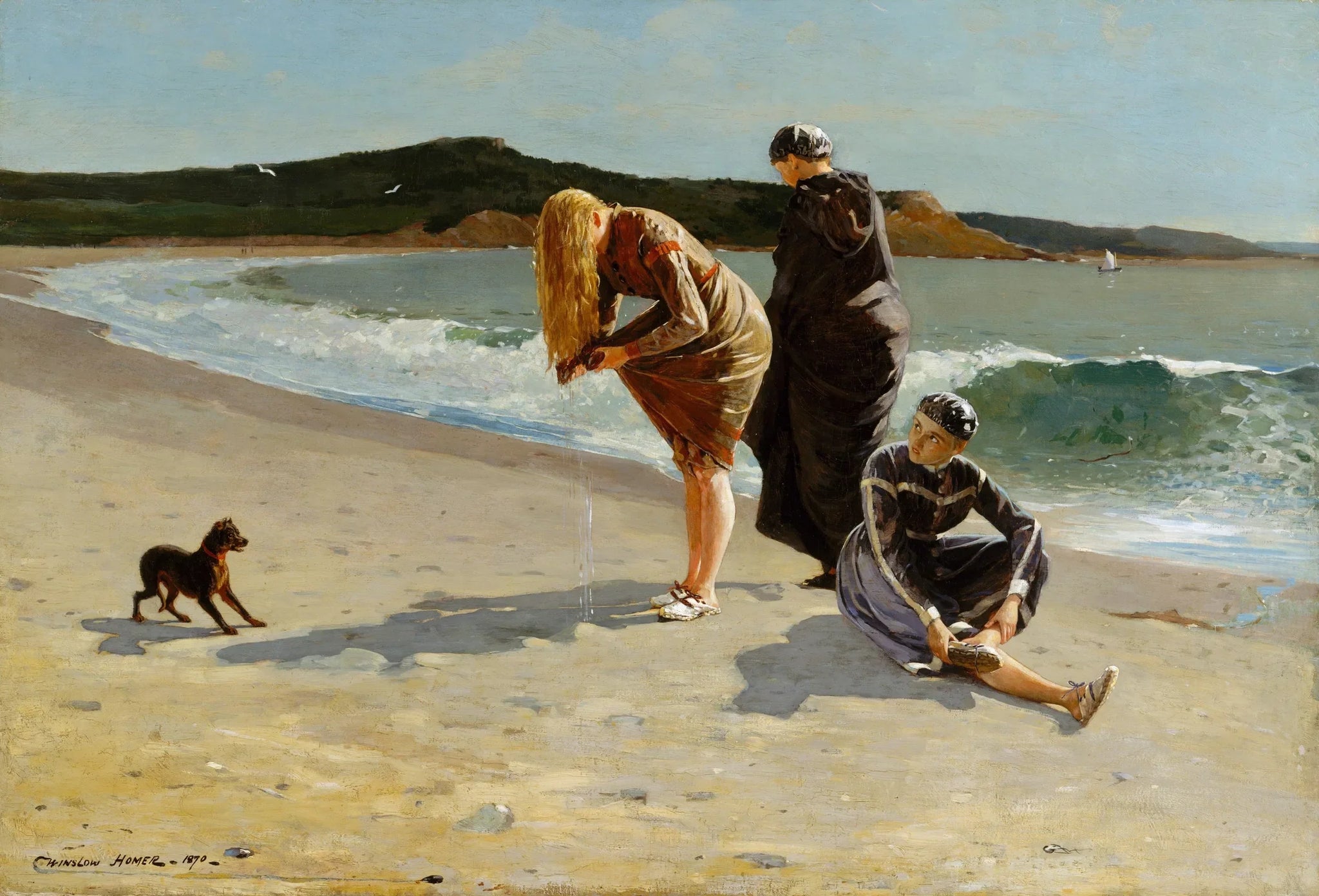 Eagle Head, Manchester, Massachusetts (marée haute) - Winslow Homer image 1 reproduction de peinture à l’huile