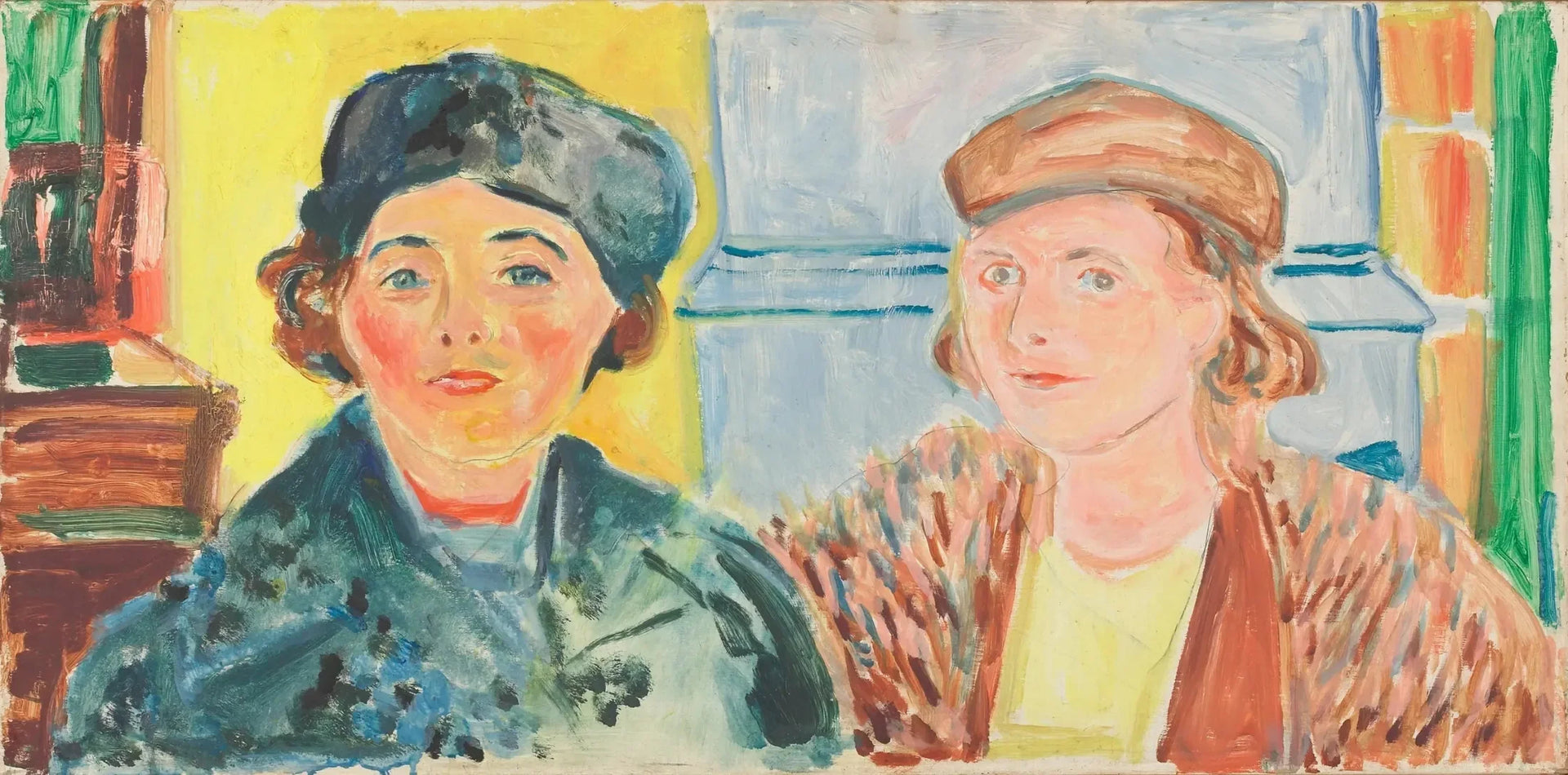Ebba Ridderstad et Marika Pauli - Edvard Munch image 1 copie de tableau peinte à la main