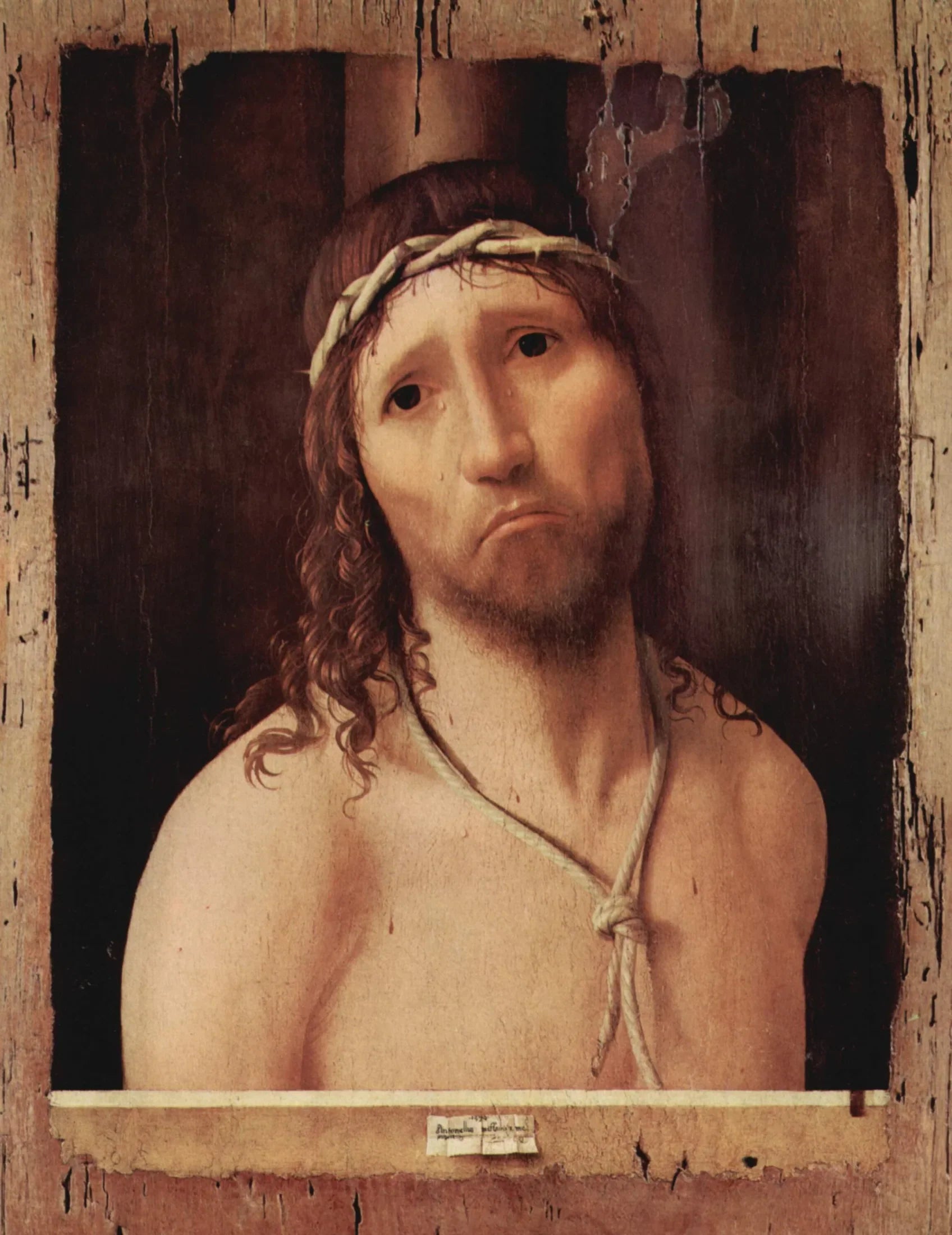 Ecce Homo - Antonello de Messine image 1 copie peinte à la main à l’huile